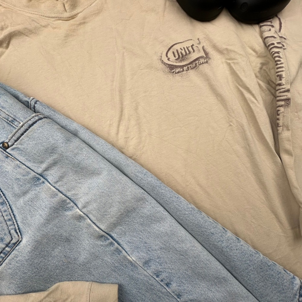 Vintage G-Unit Long Sleeve T-Shirt XL Tan Heavy Weight Raw Material Y2K 50 Cent - Picture 7 of 7